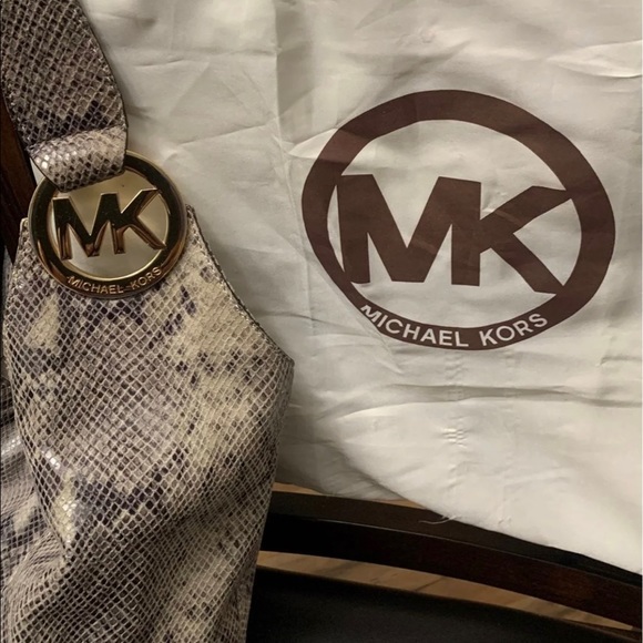 Michael KORS Python Leather Hobo Bag - Picture 1 of 10